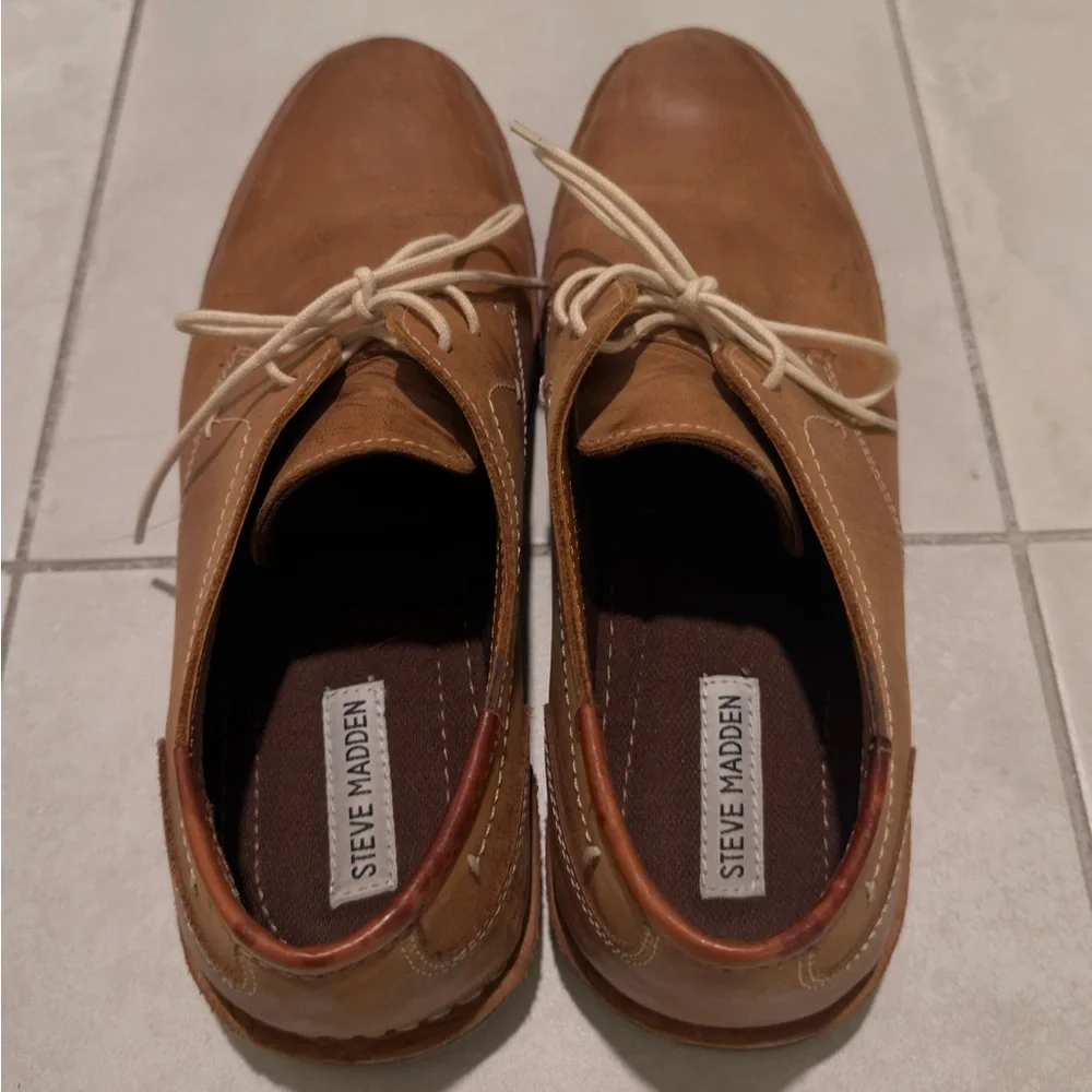 Steve Madden - Men's Harpoon Oxford, Tan, Size 11